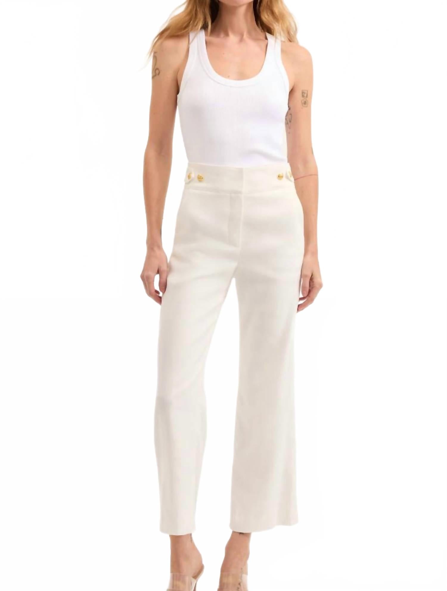 Брюки Aubrie белые Veronica Beard
Брюки Aubrie белые Veronica Beard