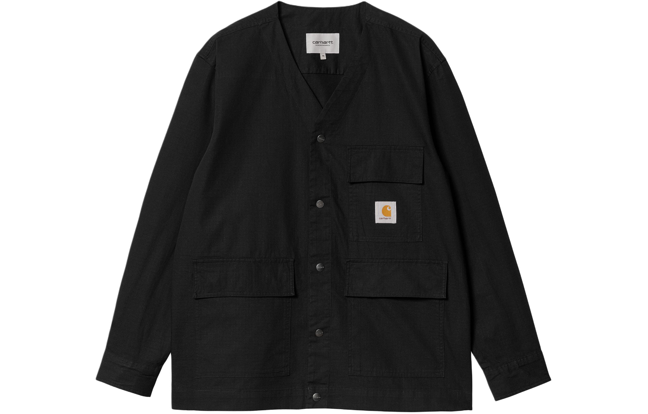 Carhartt WIP Рубашка с аппликацией логотипа из рипстопа, Black
Carhartt WIP Рубашка с аппликацией логотипа из рипстопа, Black