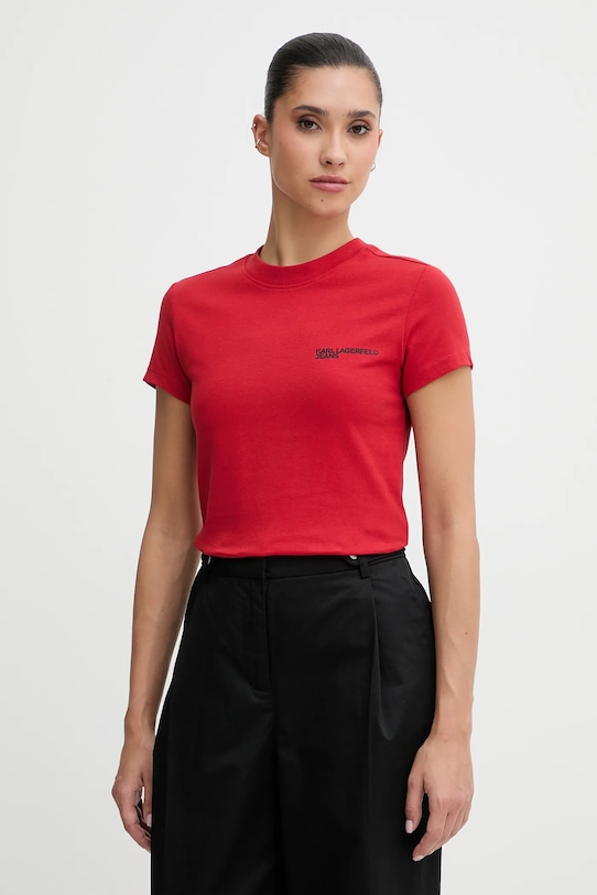 Хлопковая футболка Karl Lagerfeld Jeans, красный
Хлопковая футболка Karl Lagerfeld Jeans, красный