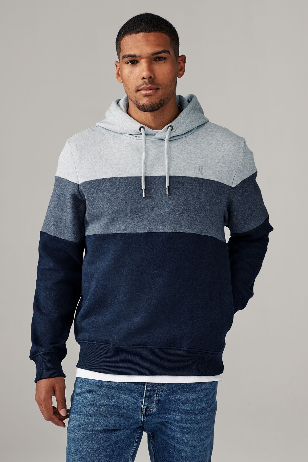 Толстовка с капюшоном из блокирующего меланжевого хлопка Next, синий
Толстовка с капюшоном из блокирующего меланжевого хлопка Next, синий