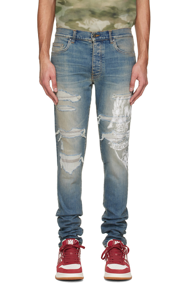 Amiri Ремонт узких джинсов Blue Amiri Eagle
Amiri Ремонт узких джинсов Blue Amiri Eagle