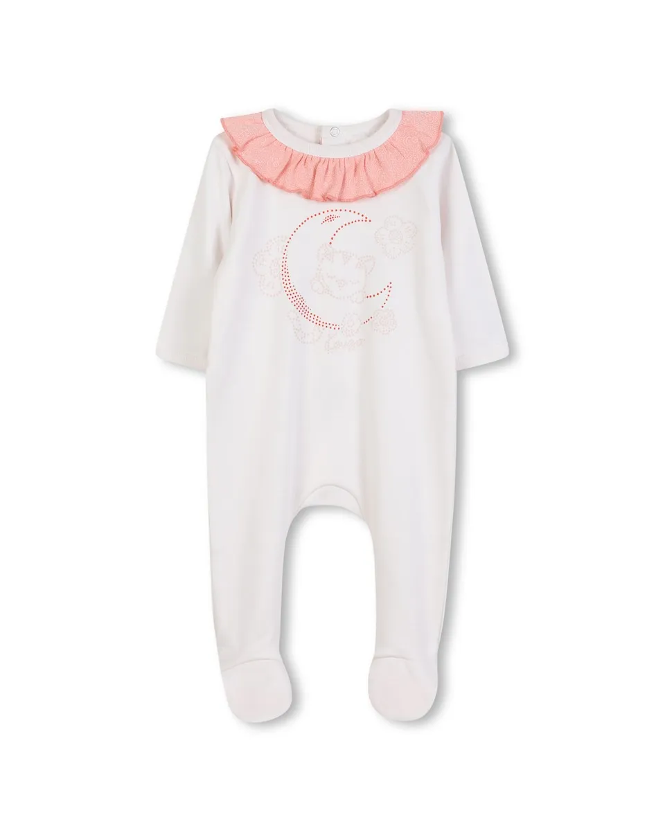 Хлопковая детская пижама с рюшами Kenzo Kids, розовый
Хлопковая детская пижама с рюшами Kenzo Kids, розовый