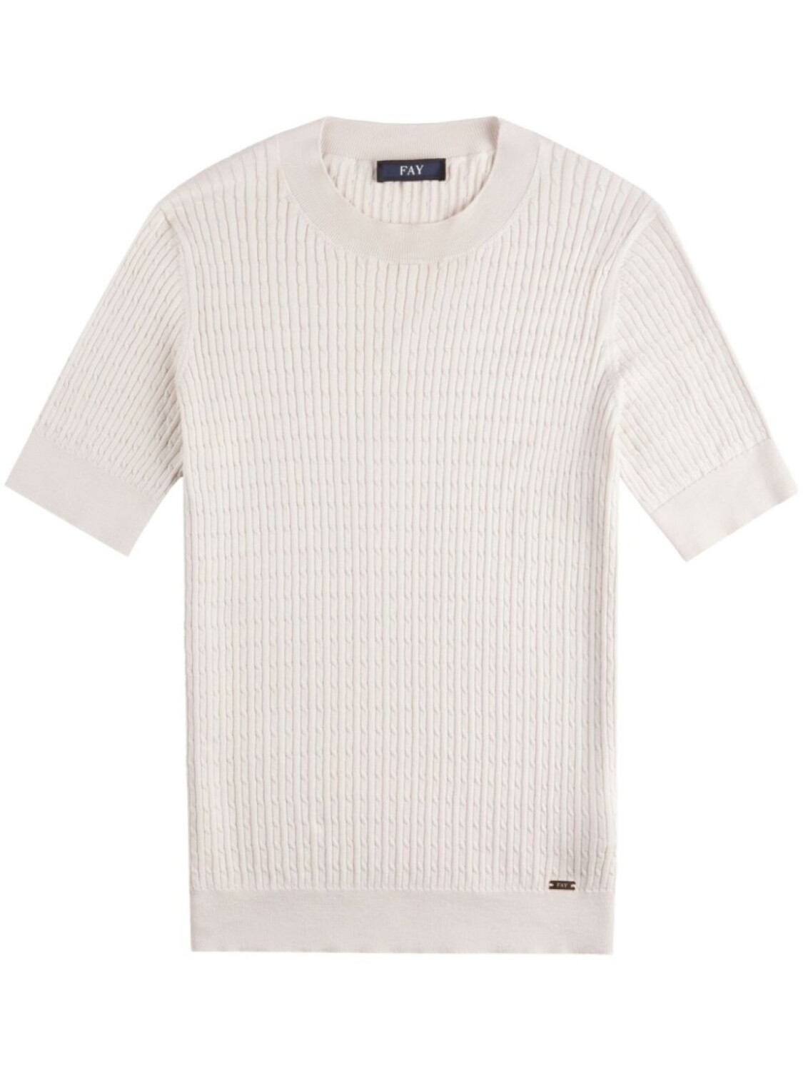 Fay футболка фактурной вязки, нейтральный 
Fay футболка фактурной вязки, нейтральный