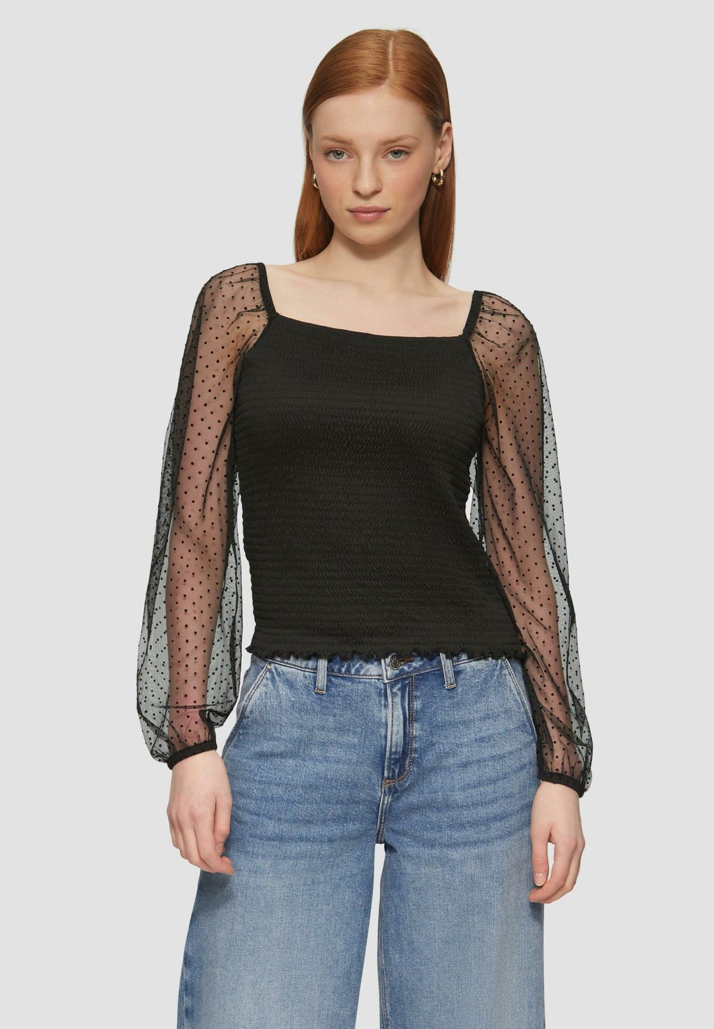 Блуза GESMOCKTES MIT ZÄRMELN - Long sleeved top QS, черный
Блуза GESMOCKTES MIT ZÄRMELN - Long sleeved top QS, черный