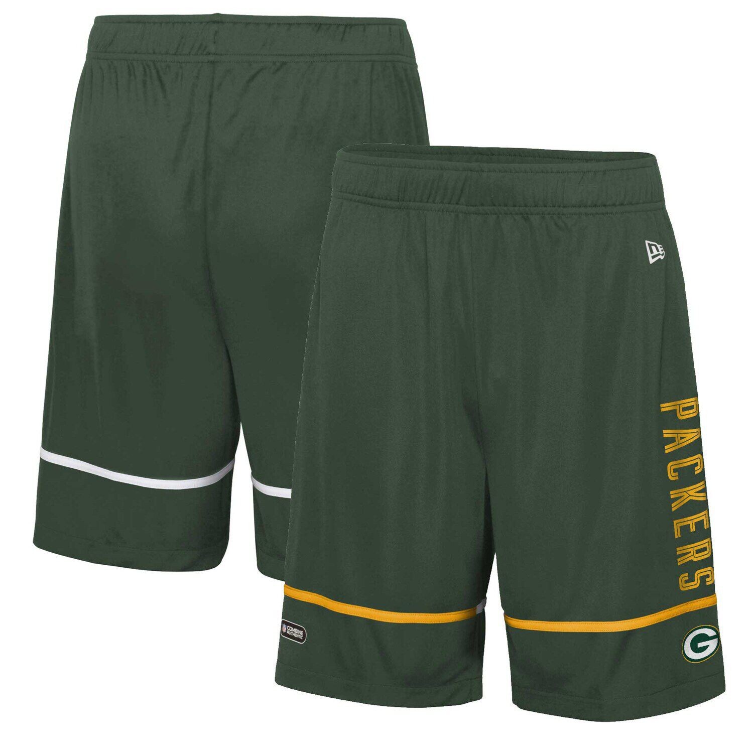 Мужские зеленые шорты для тренировок Green Bay Packers в сочетании с оригинальными тренировочными шортами Rusher New Era
Мужские зеленые шорты для тренировок Green Bay Packers в сочетании с оригинальными тренировочными шортами Rusher New Era