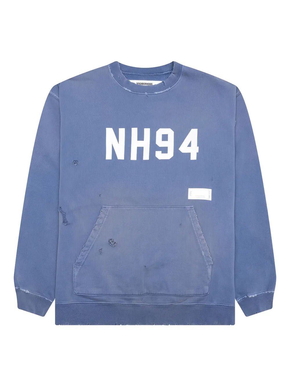 Состаренная толстовка NH94 Neighborhood, синий 
Состаренная толстовка NH94 Neighborhood, синий
