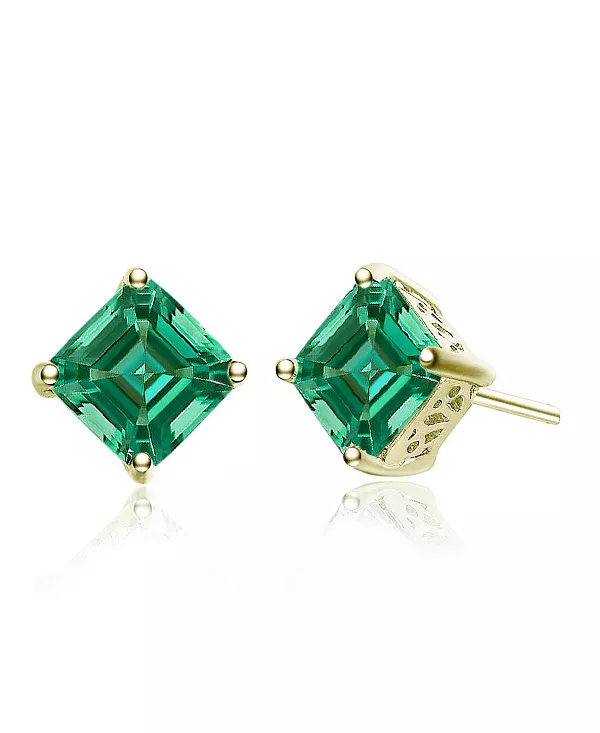 Квадратные серьги-гвоздики из стерлингового серебра с кубическим цирконием Genevive, green
Квадратные серьги-гвоздики из стерлингового серебра с кубическим цирконием Genevive, green