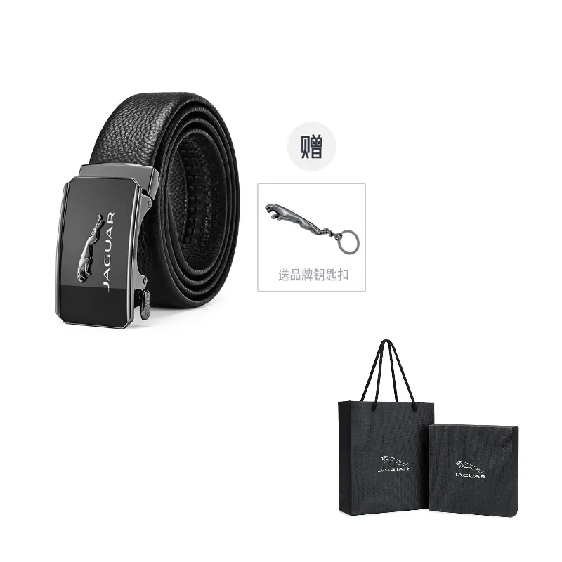 JAGUAR Мужской кожаный ремень из коровьей кожи черный шириной 3.5 см, Black+Brand Keychain
JAGUAR Мужской кожаный ремень из коровьей кожи черный шириной 3.5 см, Black+Brand Keychain