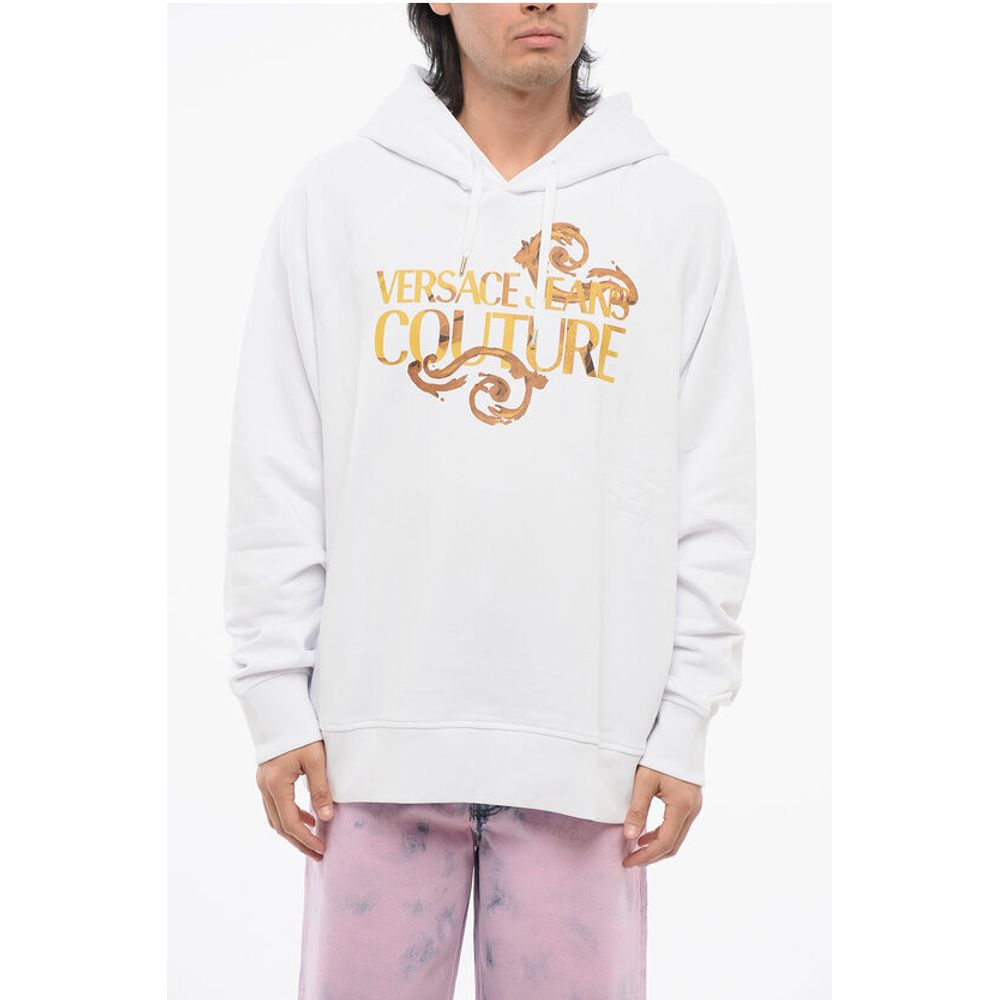 Толстовка с капюшоном JEANS COUTURE из матового хлопка с напечатанным логотипом Versace, White
Толстовка с капюшоном JEANS COUTURE из матового хлопка с напечатанным логотипом Versace, White