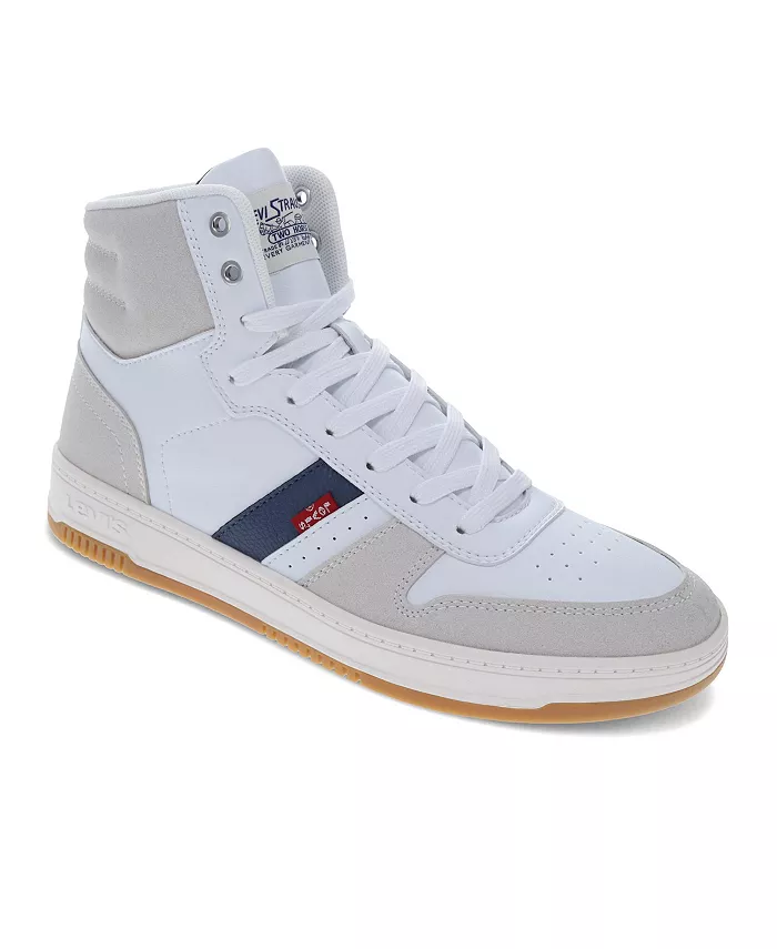 Мужские кроссовки Drive High-top на шнуровке Levi's, белый 
Мужские кроссовки Drive High-top на шнуровке Levi's, белый