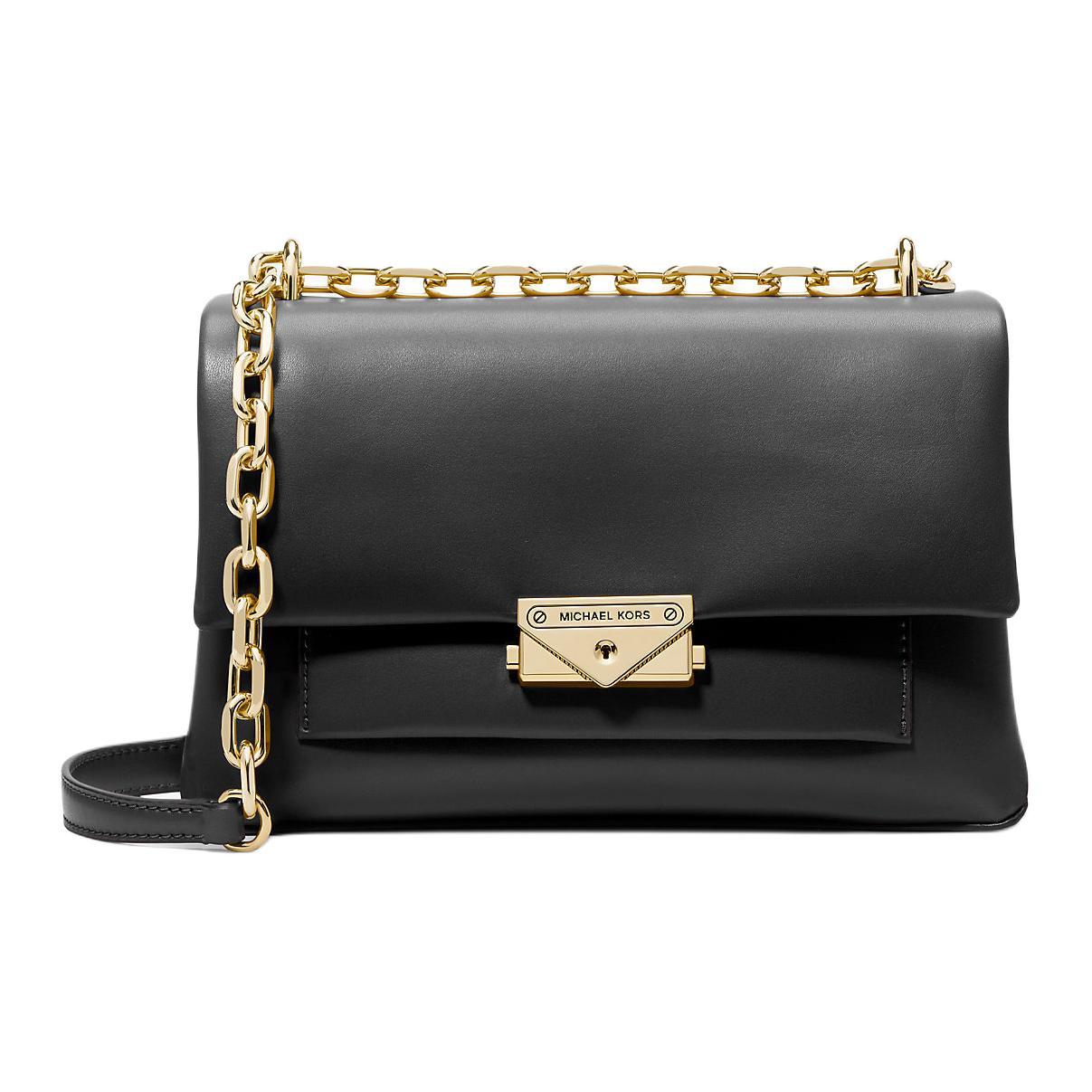 Сумка через плечо Cece из полиуретана с хлопком и полиэстером среднего размера женская черная MICHAEL KORS