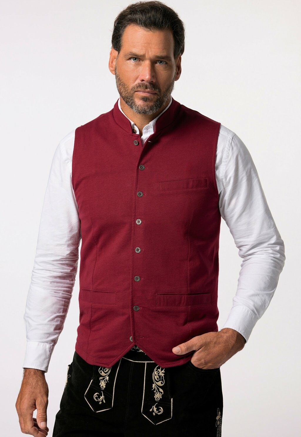 Жилет TRACHT STEHKRAGEN STICKEREI JP1880, красный
Жилет TRACHT STEHKRAGEN STICKEREI JP1880, красный