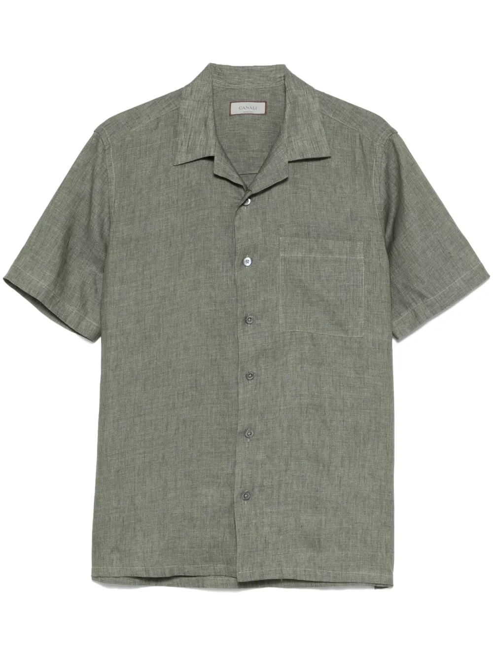 Льняная рубашка Canali, зеленый
Льняная рубашка Canali, зеленый