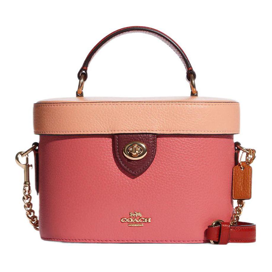 COACH Кожаная сумка-бокс через плечо малого размера для женщин градиентный нежно-розовый
COACH Кожаная сумка-бокс через плечо малого размера для женщин градиентный нежно-розовый