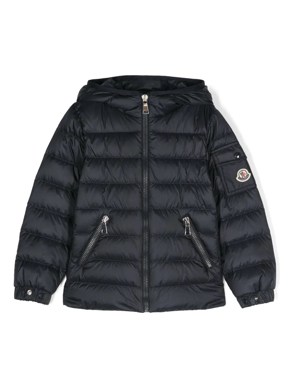 Пуховик с логотипом Moncler Enfant, синий
Пуховик с логотипом Moncler Enfant, синий