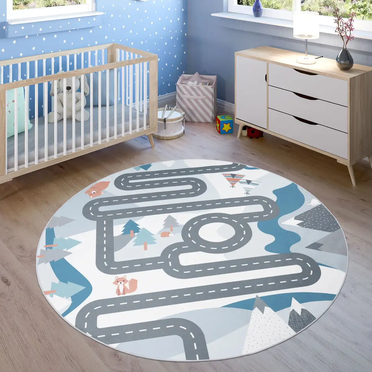 Детский ковер Paco Home "Bino 574", круглый, короткий ворс, ковер для уличных игр, типпис и лес, детская комната Ø 160 см, цвет creme
Детский ковер Paco Home "Bino 574", круглый, короткий ворс, ковер для уличных игр, типпис и лес, детская комната Ø 160 см, цвет creme