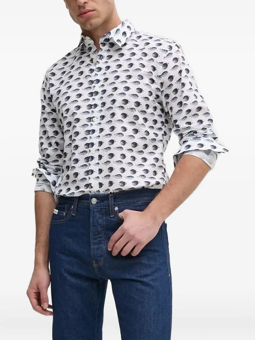 Рубашка с принтом рыбы-собаки Joop!, белый
Рубашка с принтом рыбы-собаки Joop!, белый