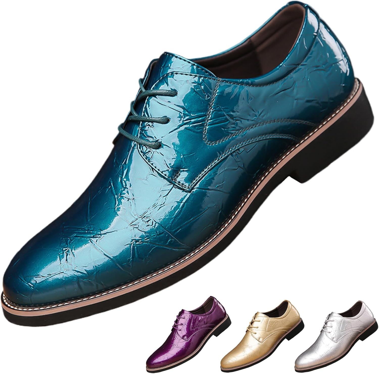 Мужские классические кожаные туфли-оксфорды на шнуровке, деловые, модные, удобные, с заостренным носком, невысоким каблуком, дерби, для свадьбы, вечеринки, выпускного или с сюртуком Wyuetra, синий
Мужские классические кожаные туфли-оксфорды на шнуровке, деловые, модные, удобные, с заостренным носком, невысоким каблуком, дерби, для свадьбы, вечеринки, выпускного или с сюртуком Wyuetra, синий