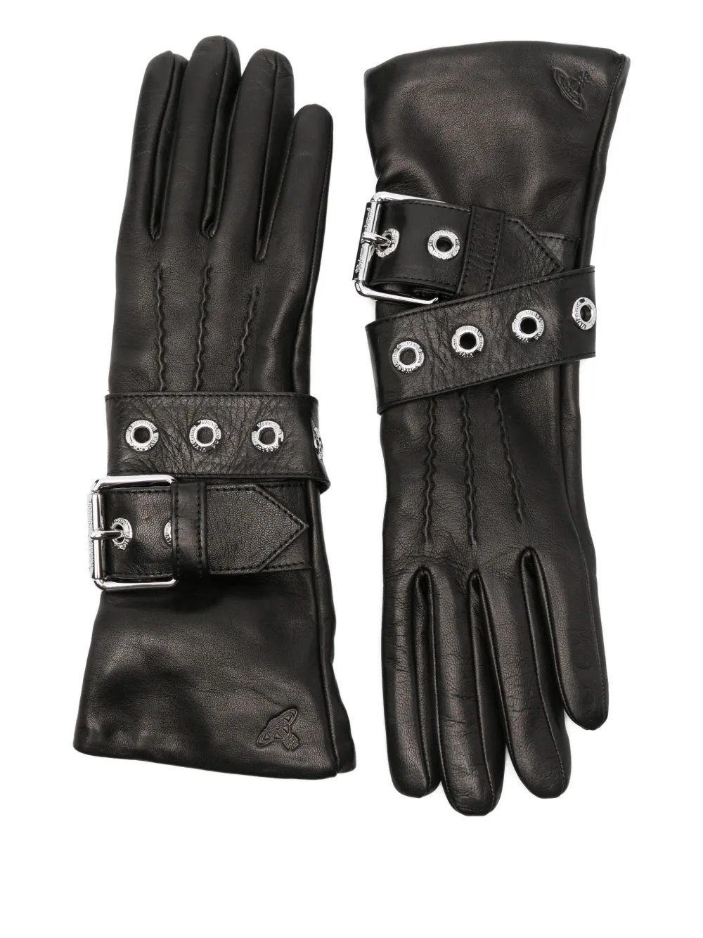 Кожаные перчатки с пряжкой Vivienne Westwood, черный
Кожаные перчатки с пряжкой Vivienne Westwood, черный