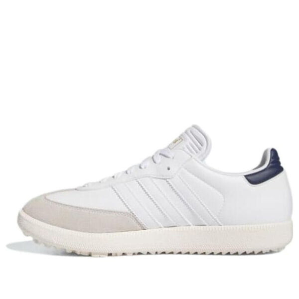 Кроссовки adidas Samba Spikeless Golf 'White Collegiate Navy', белый
Кроссовки adidas Samba Spikeless Golf 'White Collegiate Navy', белый