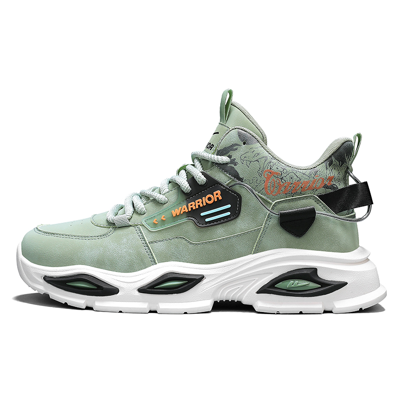 WARRIOR Кроссовки Casual Mid Top мужские Green из синтетической кожи, устойчивые к истиранию и скольжению
WARRIOR Кроссовки Casual Mid Top мужские Green из синтетической кожи, устойчивые к истиранию и скольжению
