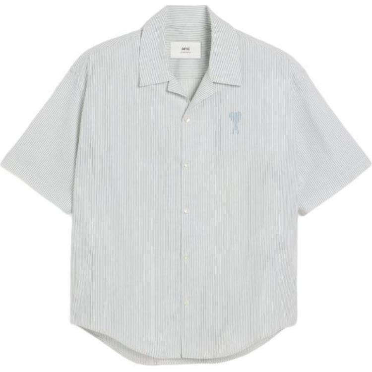 Рубашка Ami Paris с коротким рукавом в полоску AMIPARIS, светло-голубой
Рубашка Ami Paris с коротким рукавом в полоску AMIPARIS, светло-голубой