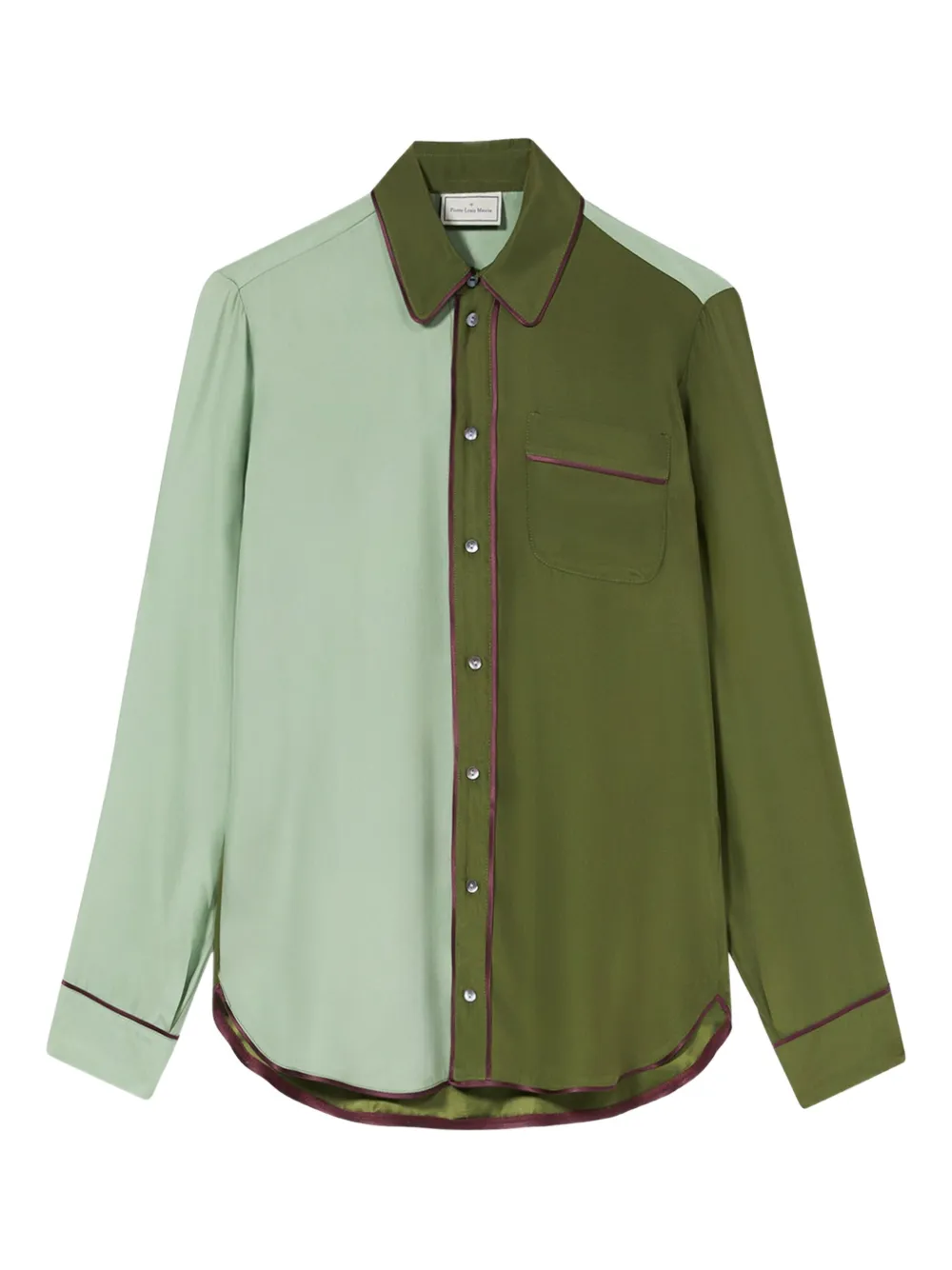 Двухцветная рубашка Adanar с кантом Pierre-Louis Mascia, зеленый
Двухцветная рубашка Adanar с кантом Pierre-Louis Mascia, зеленый