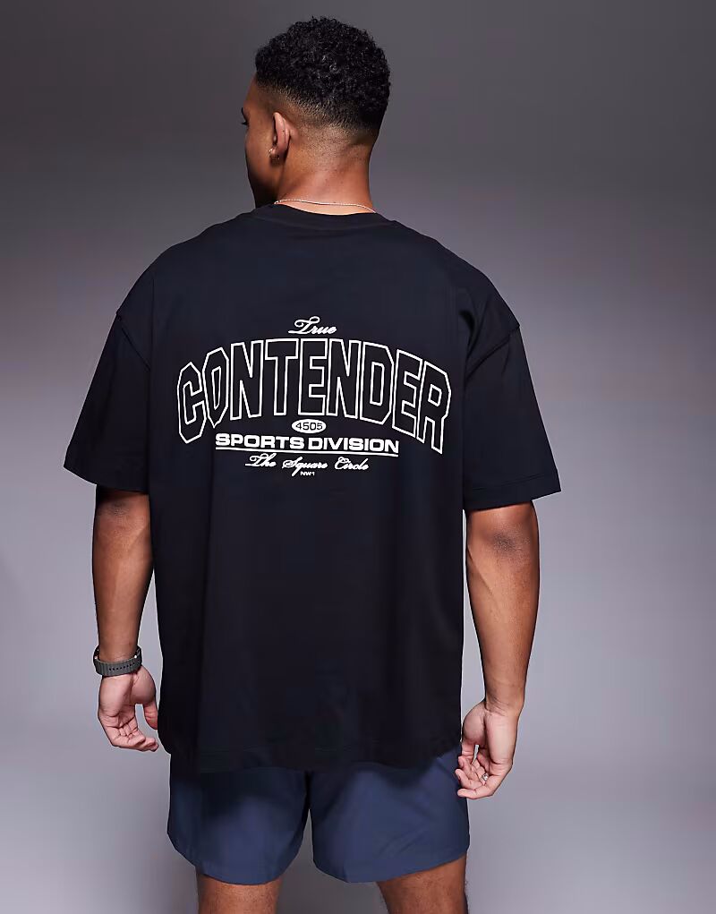 4505 - Плотная футболка свободного кроя из быстросохнущего хлопка черного цвета с принтом на спине
4505 - Плотная футболка свободного кроя из быстросохнущего хлопка черного цвета с принтом на спине