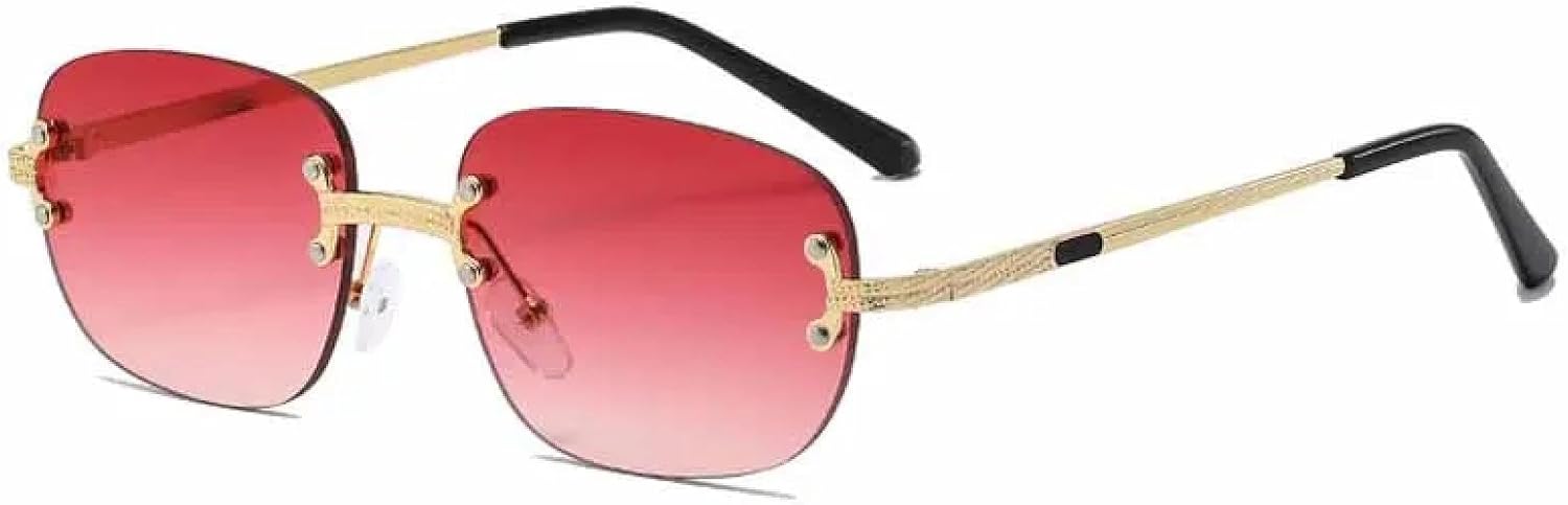 Модные панк-солнцезащитные очки без оправы с овальными металлическими дужками для женщин и мужчин, роскошные дорожные солнцезащитные очки с защитой от УФ-излучения UV400 MWTSYSQ, Gold Gradient Red
Модные панк-солнцезащитные очки без оправы с овальными металлическими дужками для женщин и мужчин, роскошные дорожные солнцезащитные очки с защитой от УФ-излучения UV400 MWTSYSQ, Gold Gradient Red