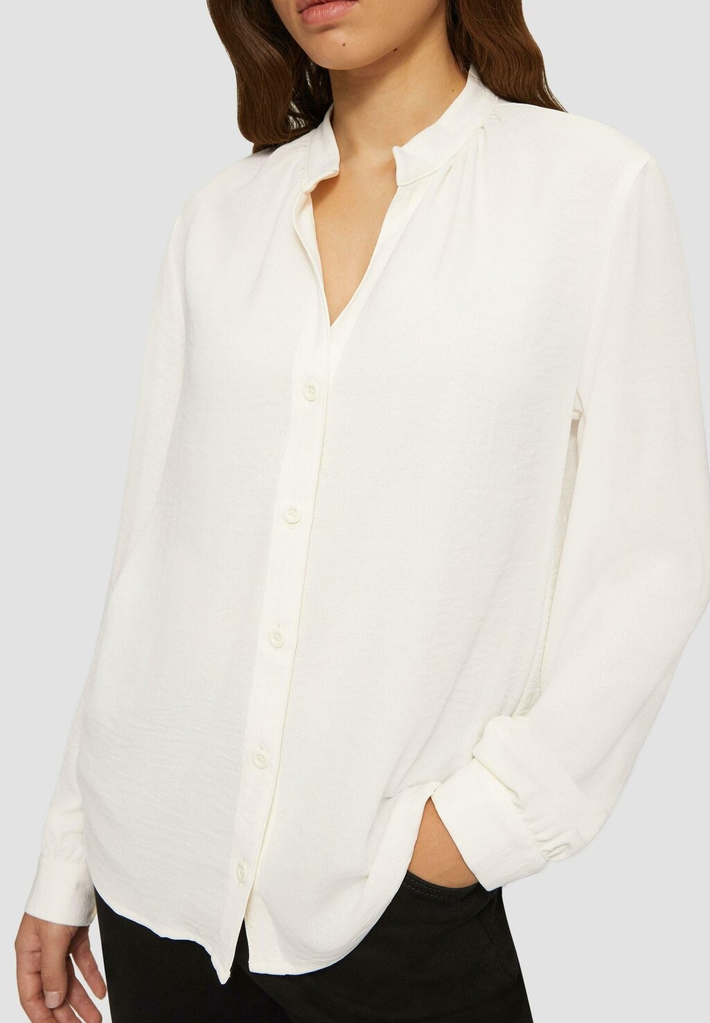 Блузка на пуговицах QS, молочный
Блузка на пуговицах QS, молочный