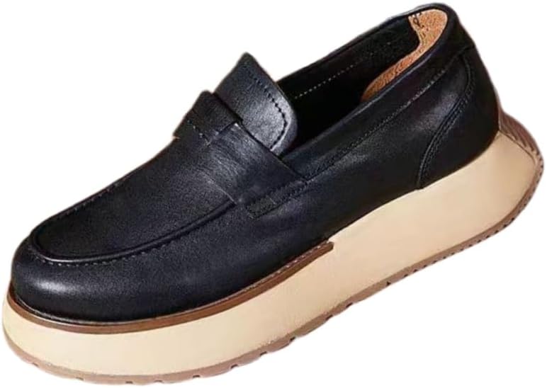 Мужские повседневные лоферы FmShi с толстой подошвой, комфортные и дышащие, противоскользящие и долговечные. Подходят для любого случая, черный
Мужские повседневные лоферы FmShi с толстой подошвой, комфортные и дышащие, противоскользящие и долговечные. Подходят для любого случая, черный