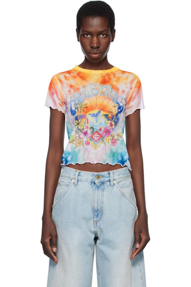 Разноцветная сетчатая футболка Surf Trip Tie Dye Casablanca
Разноцветная сетчатая футболка Surf Trip Tie Dye Casablanca