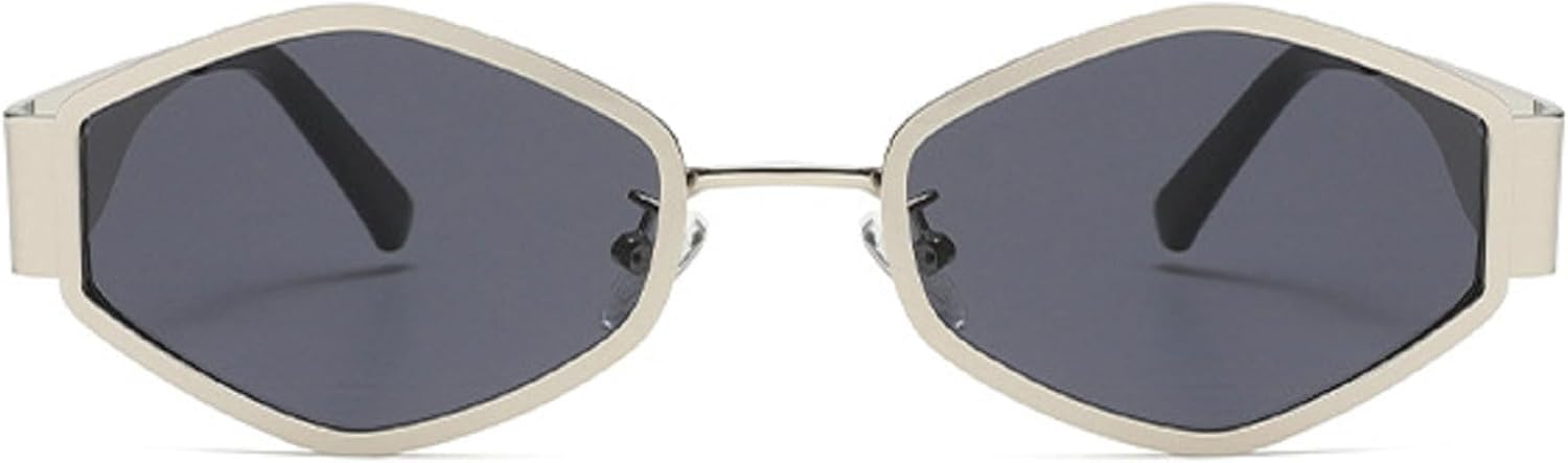 Многоугольные солнцезащитные очки для женщин, модные ромбовидные солнцезащитные очки для женщин, ретро-винтажные металлические очки неправильной формы 2025 mincl, Silver Black
Многоугольные солнцезащитные очки для женщин, модные ромбовидные солнцезащитные очки для женщин, ретро-винтажные металлические очки неправильной формы 2025 mincl, Silver Black