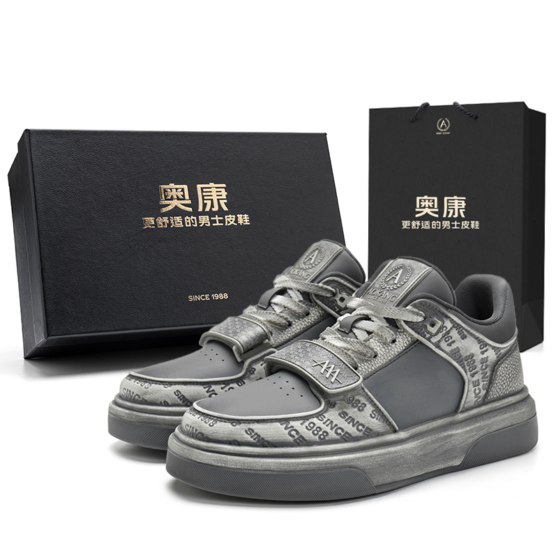 AOKANG Кроссовки для скейтбординга Dunk Series, мужские, низкие, темно-серые, бело-серые 
AOKANG Кроссовки для скейтбординга Dunk Series, мужские, низкие, темно-серые, бело-серые