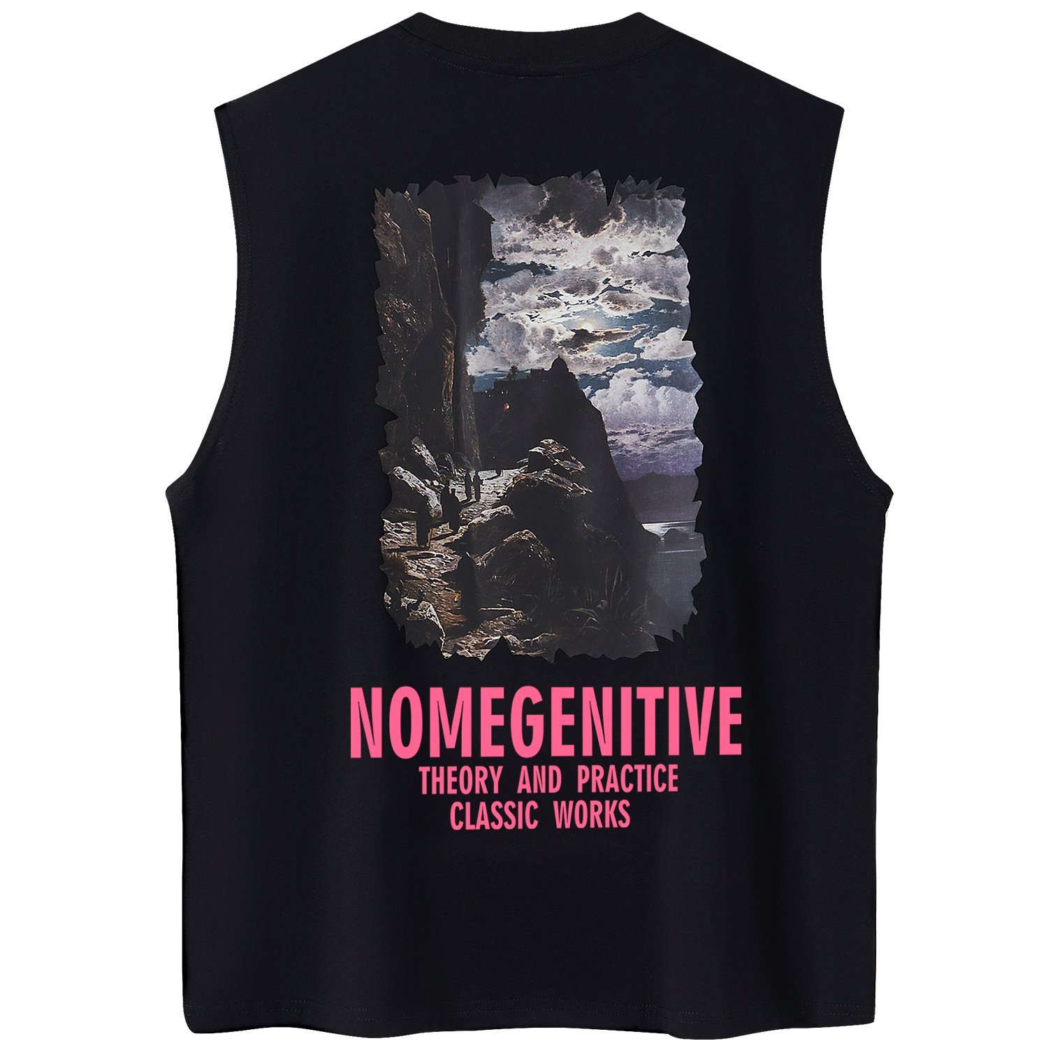 Футболка-майка унисекс NOME, черно-розовая
Футболка-майка унисекс NOME, черно-розовая