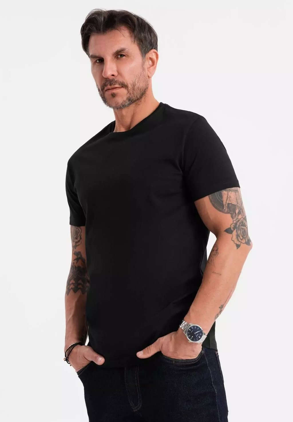 Базовая футболка Ombre, черный 
Базовая футболка Ombre, черный