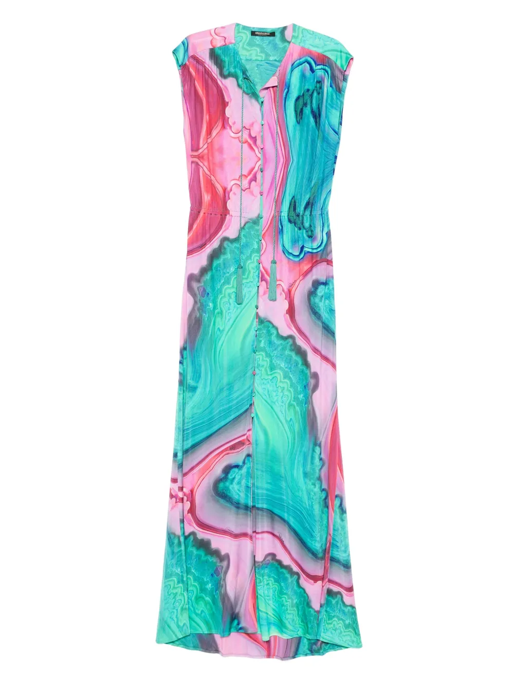 Платье на пуговицах с кисточками Roberto Cavalli, синий
Платье на пуговицах с кисточками Roberto Cavalli, синий