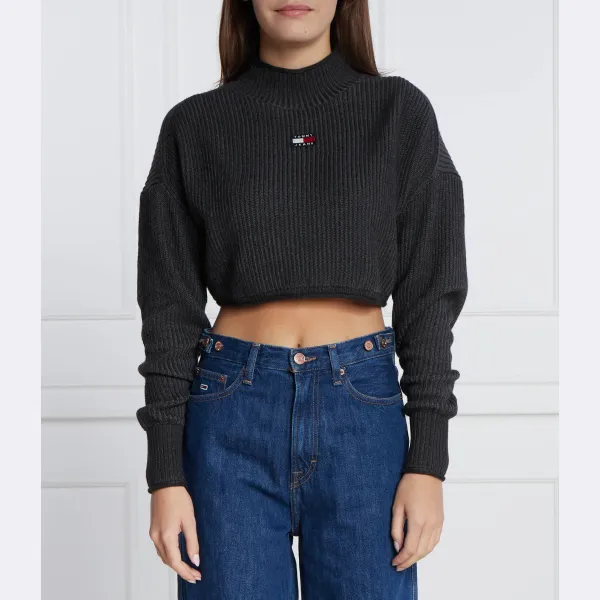 Укороченный свитер Tommy Hilfiger, черный
Укороченный свитер Tommy Hilfiger, черный