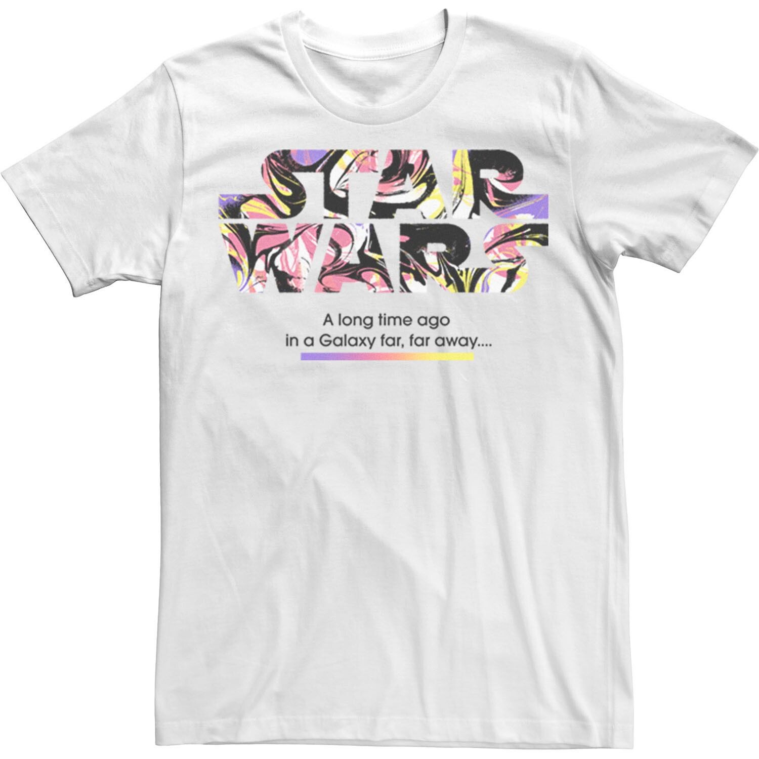 Мужская цветная футболка с логотипом «Звездных войн» в стиле поп-фильма Licensed Character
Мужская цветная футболка с логотипом «Звездных войн» в стиле поп-фильма Licensed Character