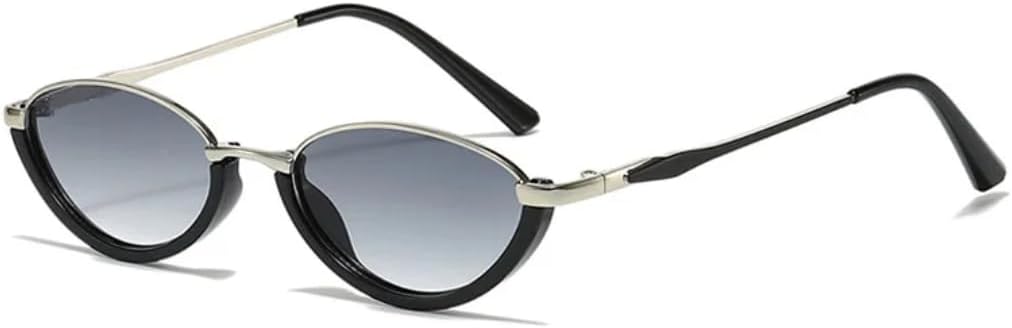 Модные женские солнцезащитные очки маленького овального размера в винтажном стиле с градиентным затемнением и защитой от УФ-излучения для мужчин TVTBBVV, Blacksilver-gray
Модные женские солнцезащитные очки маленького овального размера в винтажном стиле с градиентным затемнением и защитой от УФ-излучения для мужчин TVTBBVV, Blacksilver-gray