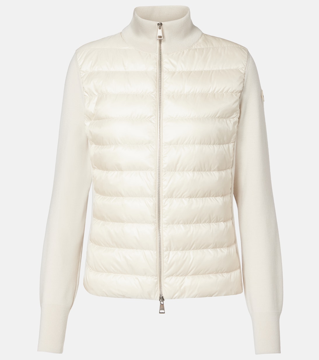 Кардиган из натуральной шерсти с пуховыми вставками Moncler, Light Beige
Кардиган из натуральной шерсти с пуховыми вставками Moncler, Light Beige