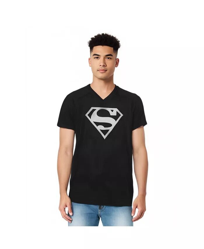 Мужская футболка с коротким рукавом и V-образным вырезом из хлопка премиум-класса с логотипом для взрослых Superman, черный
Мужская футболка с коротким рукавом и V-образным вырезом из хлопка премиум-класса с логотипом для взрослых Superman, черный