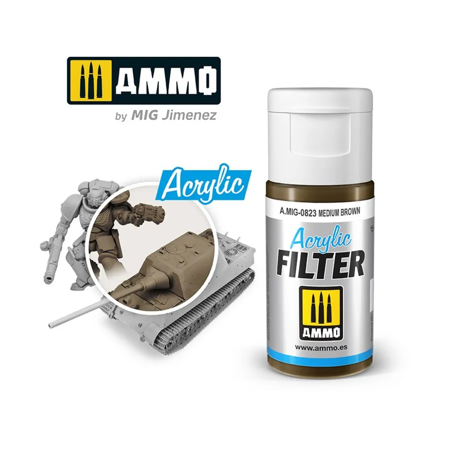 Средне-коричневый, Acrylic Singles - Filters
Средне-коричневый, Acrylic Singles - Filters