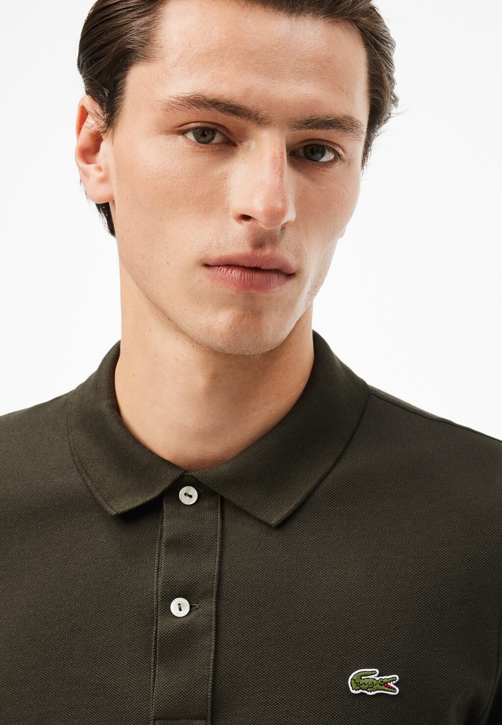 Поло Lacoste, зеленый 
Поло Lacoste, зеленый