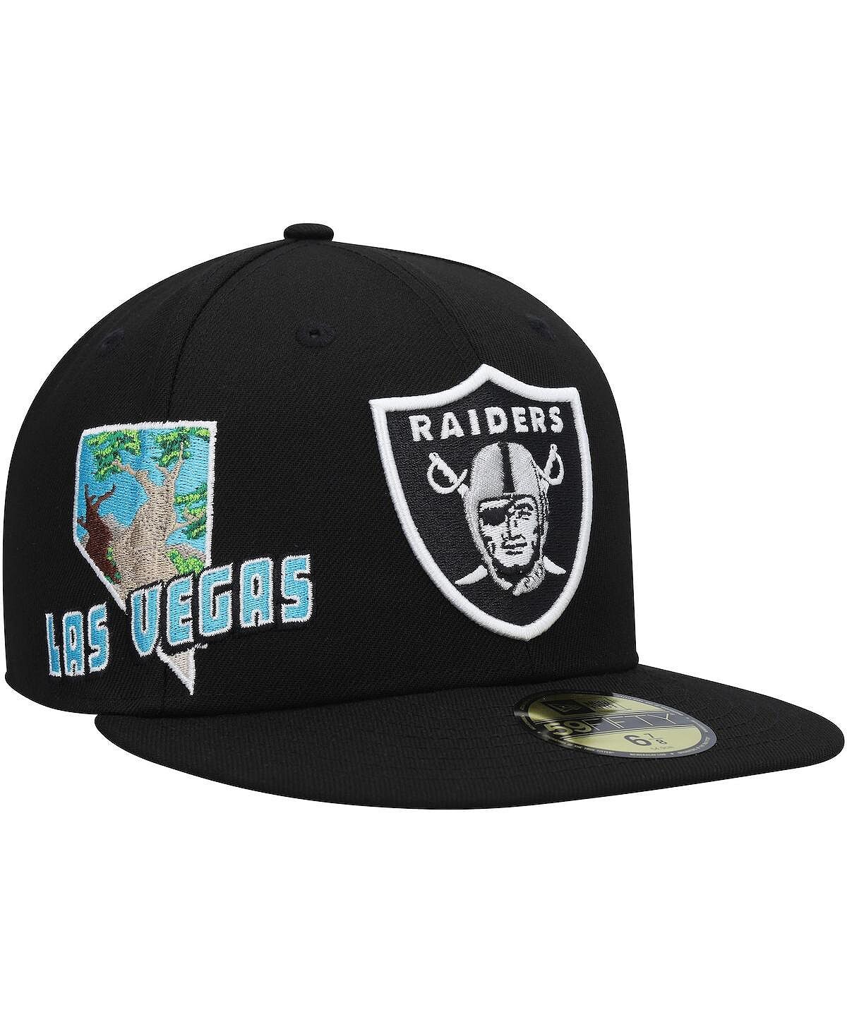 Черная мужская приталенная кепка Las Vegas Raiders Stateview 59FIFTY New Era
Черная мужская приталенная кепка Las Vegas Raiders Stateview 59FIFTY New Era