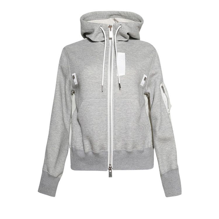 Худи Sacai Sponge x Nylon Twill Hoodie, Light Grey
Худи Sacai Sponge x Nylon Twill Hoodie, Light Grey
