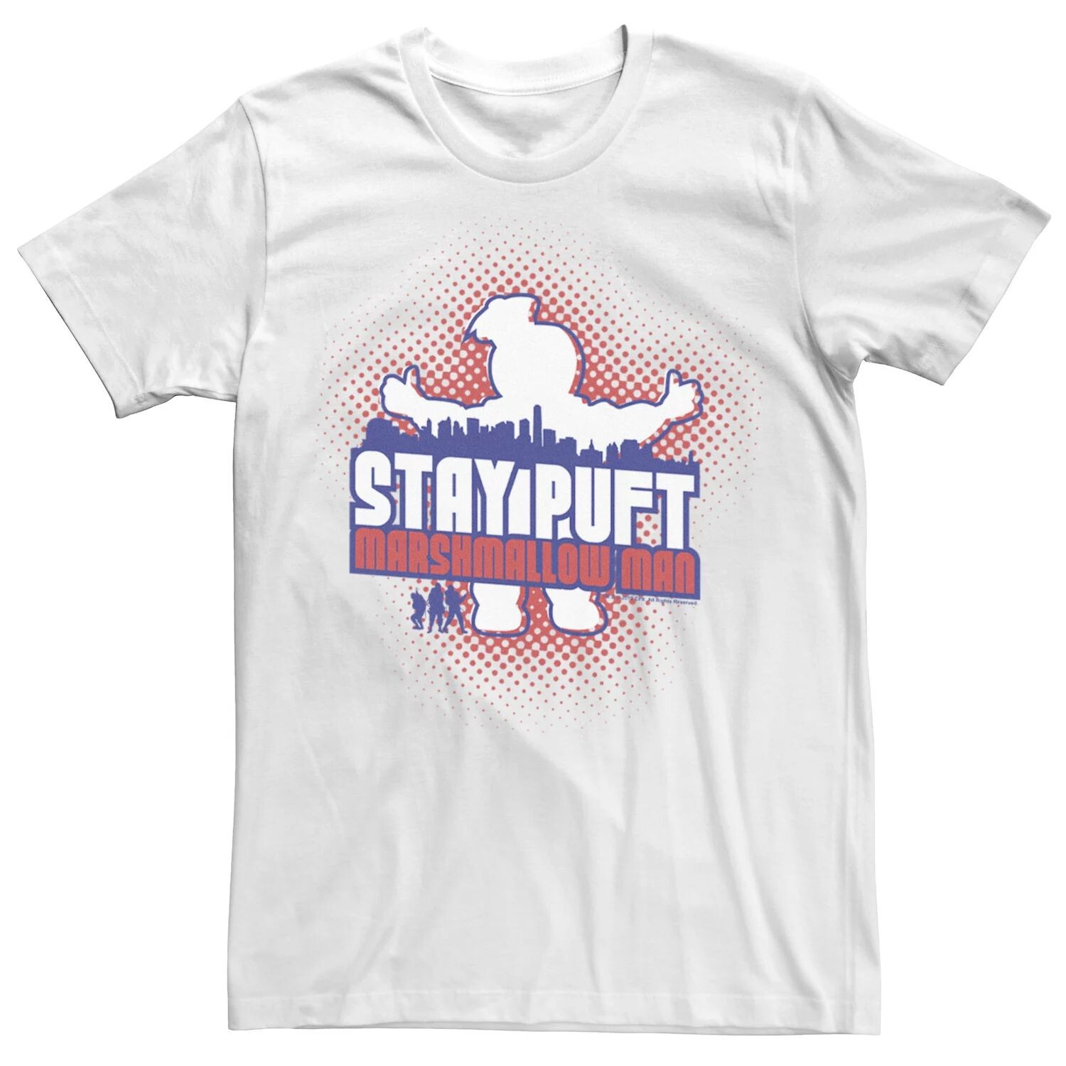 Мужская футболка с силуэтом и графическим рисунком «Охотники за привидениями» Marshmallow Man Stay Puft Licensed Character
Мужская футболка с силуэтом и графическим рисунком «Охотники за привидениями» Marshmallow Man Stay Puft Licensed Character