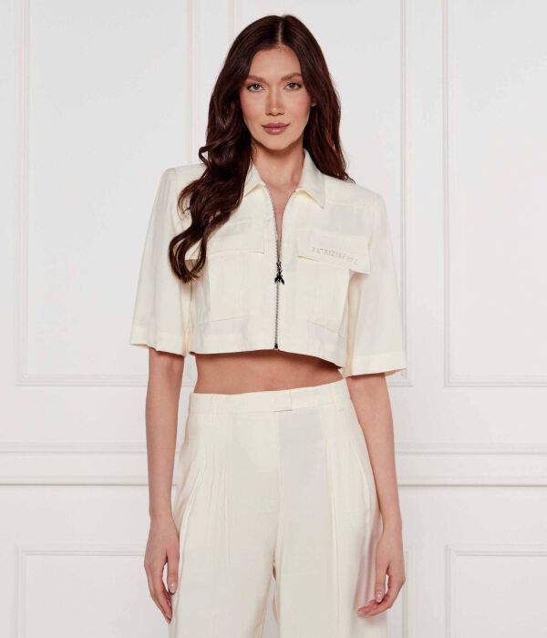 Блуза Cropped fit Patrizia Pepe, экрю
Блуза Cropped fit Patrizia Pepe, экрю