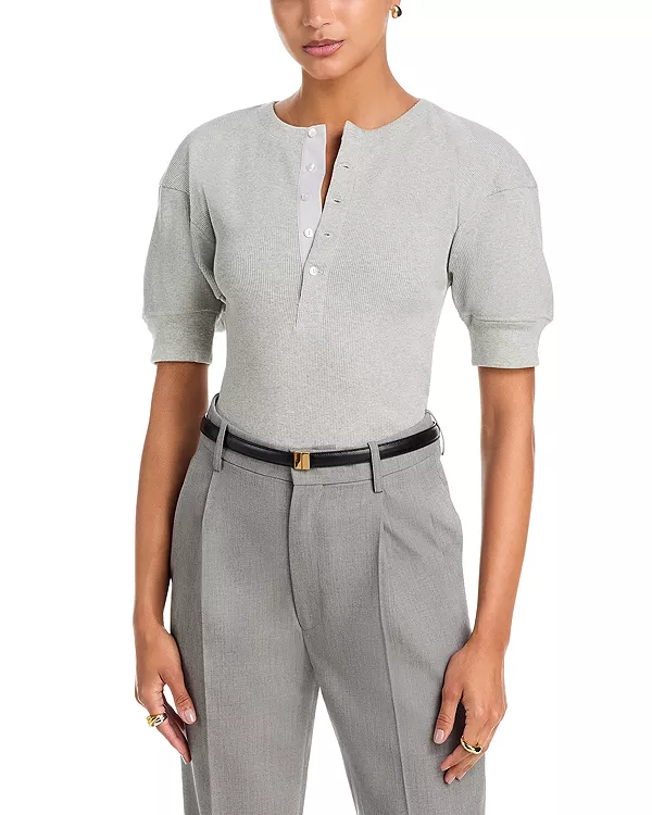 Рубашка-Поло в рубчик Victoria Beckham, серый
Рубашка-Поло в рубчик Victoria Beckham, серый