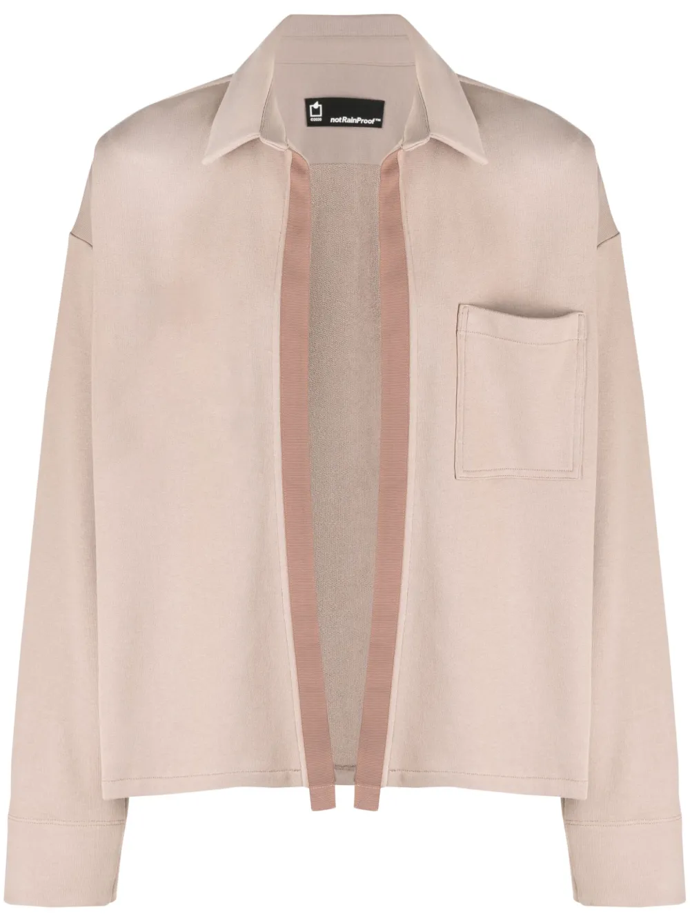 Куртка без застежки с контрастной окантовкой STYLAND, коричневый
Куртка без застежки с контрастной окантовкой STYLAND, коричневый